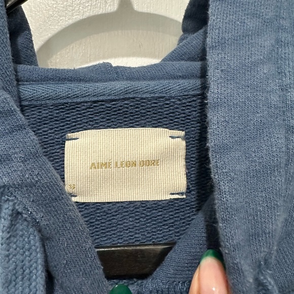 Aimé Leon Dore “Aimé” Hoodie size small navy blue - Picture 4 of 5